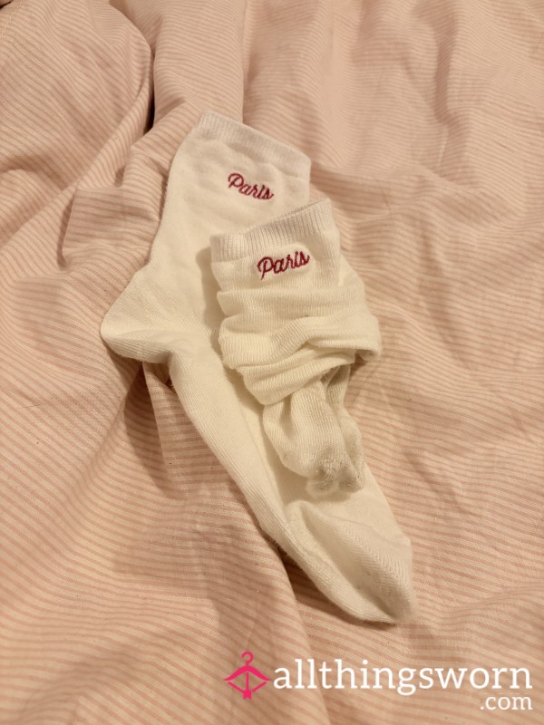 Cute Paris Socks Worn All Day In My Shoes