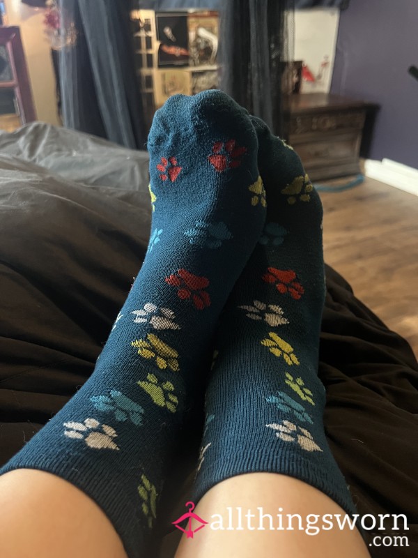 Cute Pawprint Socks