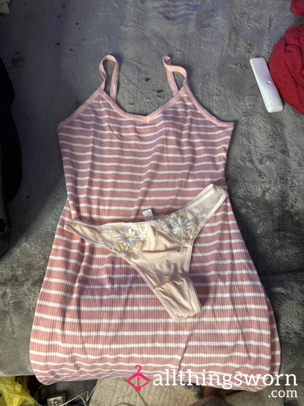 Cute  Thongs With S**y Sundress