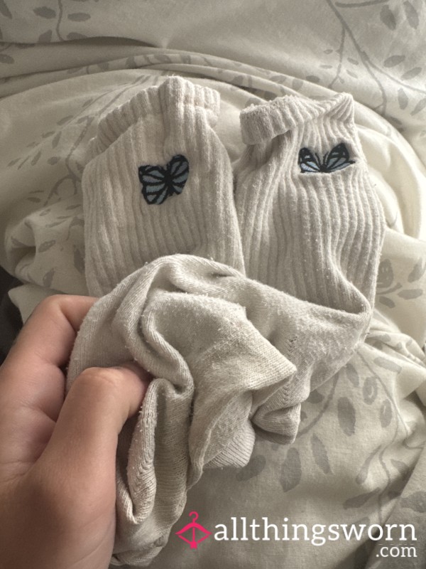 Cute Petite Size Uk 3 Worn Socks