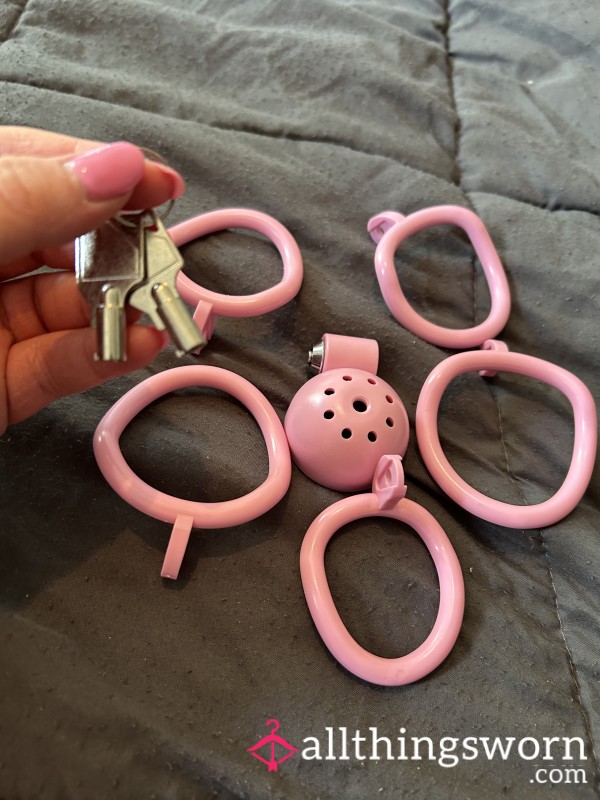 Cute Pink Cage! UK Post Included! Optional Key Holding Services 🔐❤️