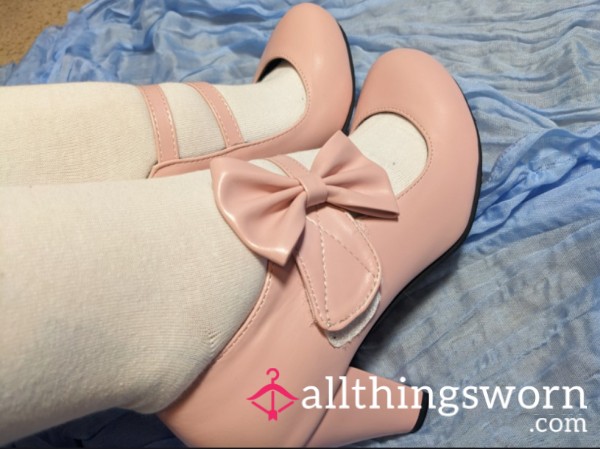 Cute Pink Heels With Bows
