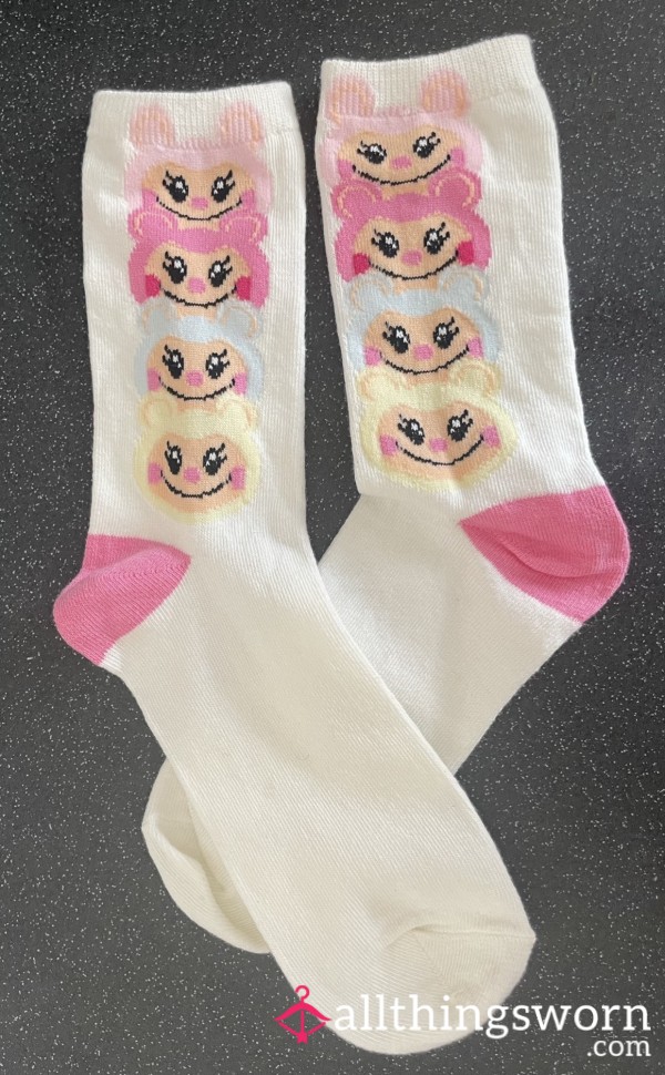 🎀 Cute Pink Labubu Ankle Socks🎀