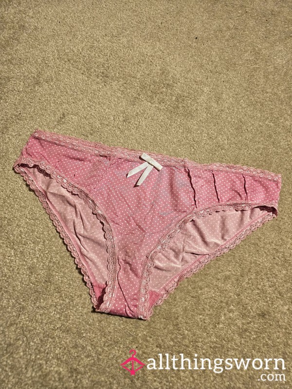 Cute Pink Panties, Size 12, Ready For Custom Wearing