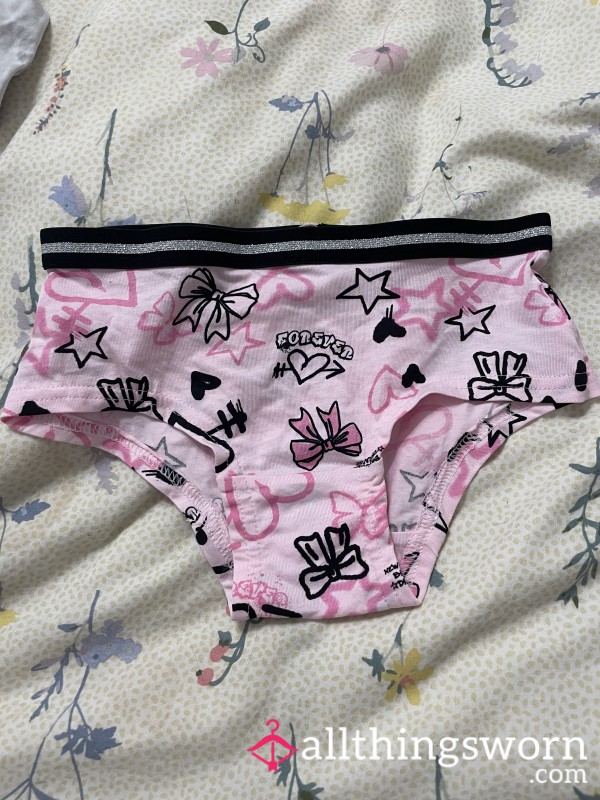 Cute Pink Pattern Full Back Panties 🩷