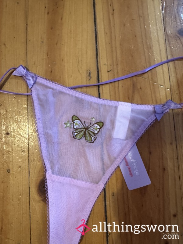 Cute Pink Thong. Pink Pu**y.