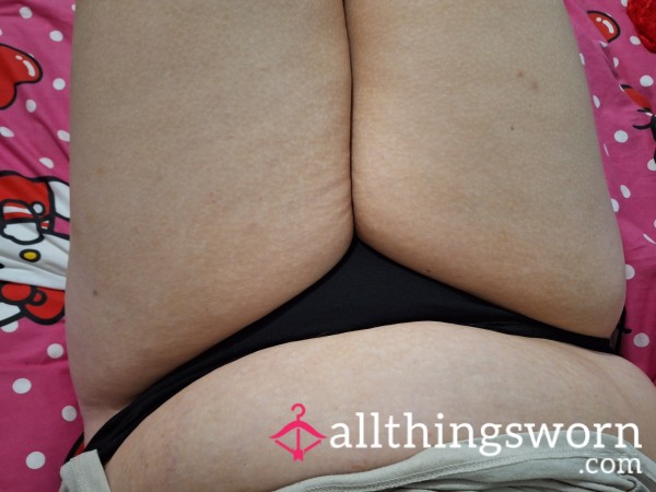 Cute Plain Black Panties 24 Hour Wear