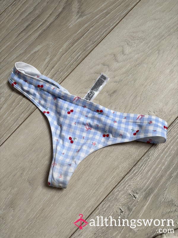 Cute Printed Thong 🍒🩵