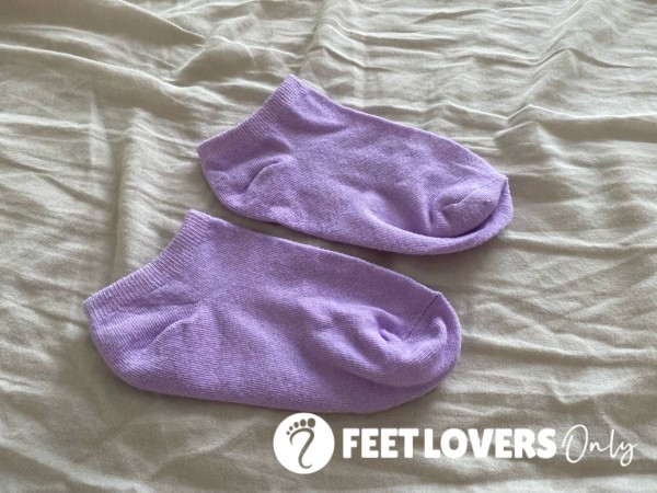 Cute Purple Ankle Socks