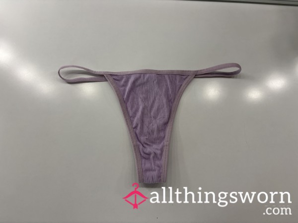 Cute Purple Cotton Thong