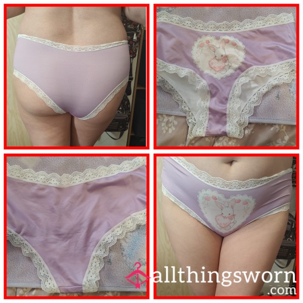 Cute Purple Satin Knickers