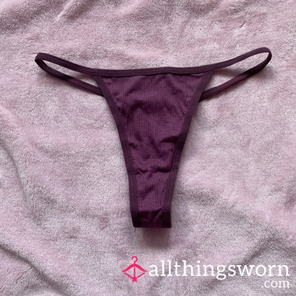 Cute Purple Thong - 48hr Wear 💜