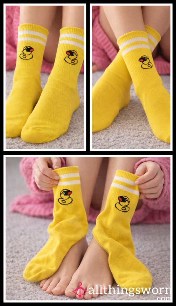 Cute Rubber Ducky Socks