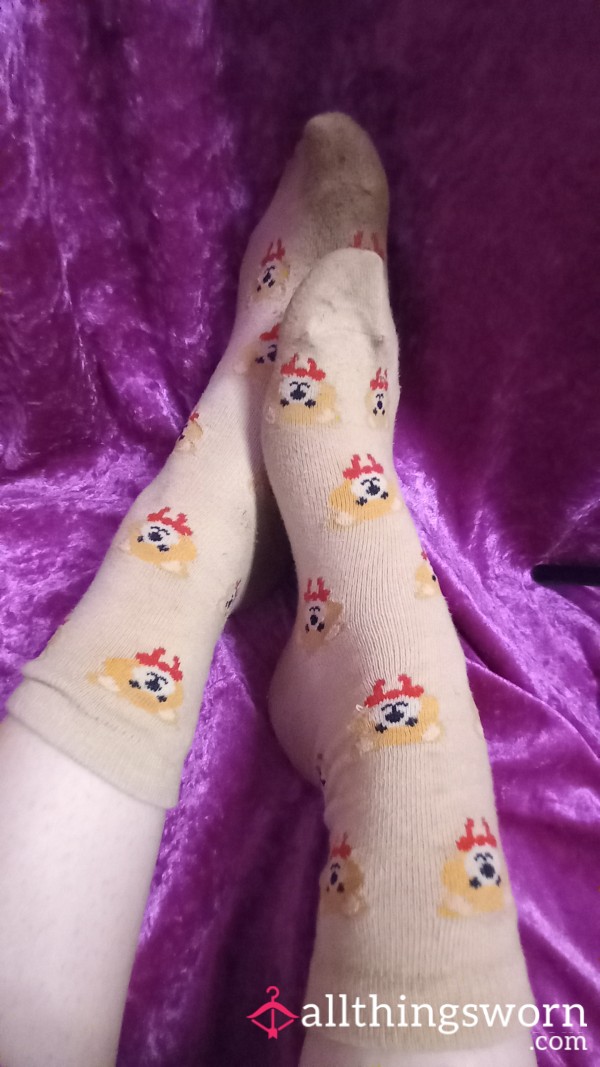 Cute Smelly Teddy Bear Ankle Socks 🧸🧦