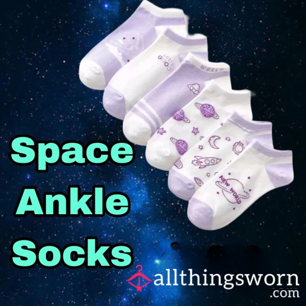 Cute Space Ankle Socks