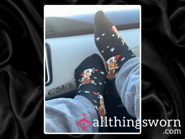 Cute Space Cow Socks 🚀