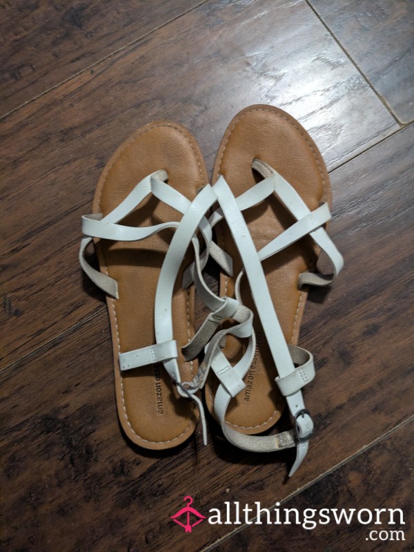 Cute Stinky White Sandals 😜