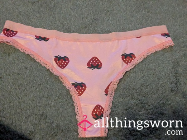 Cute Strawberry Pink Thong
