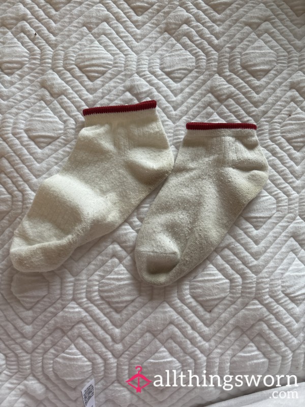 Cute Small White Trainer Socks