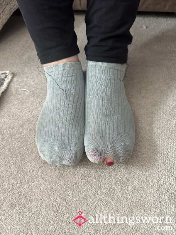Cute Trainer Socks With A Little Hole