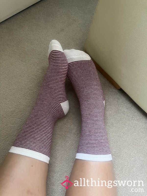 Cute Well Worn Everyday Running Around Socks, Available For Extra Wears.