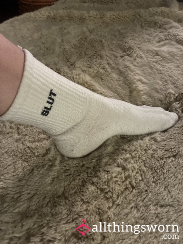 Cute, Well-worn Sl*t Socks
