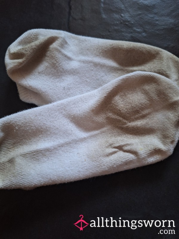 White Ankle Socks 💕 Worn Today & Available