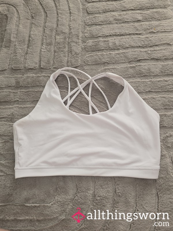 Cute White Gym Top