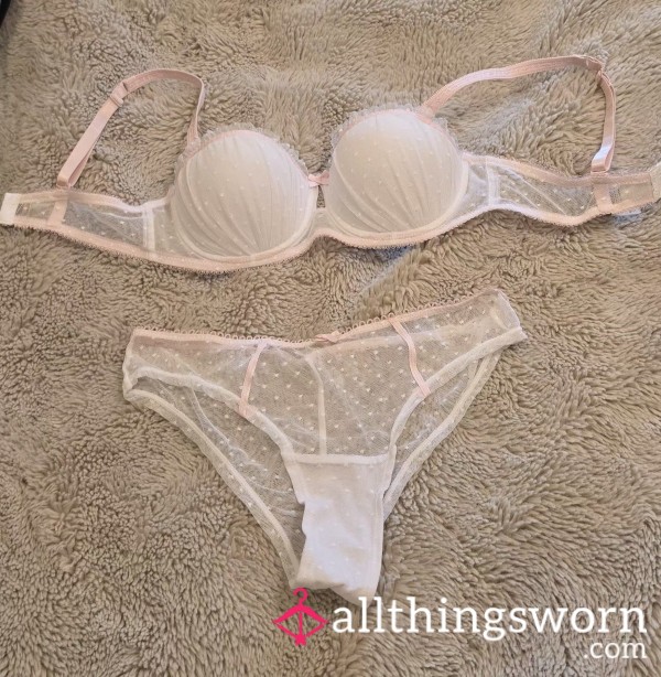 Cute White Lace Set🥰💕🤍