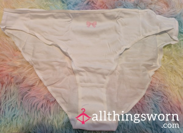 Cute White Panties 24 Hour Wear