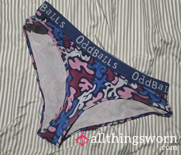 Cute Worn Camo Design Oddballs Panties