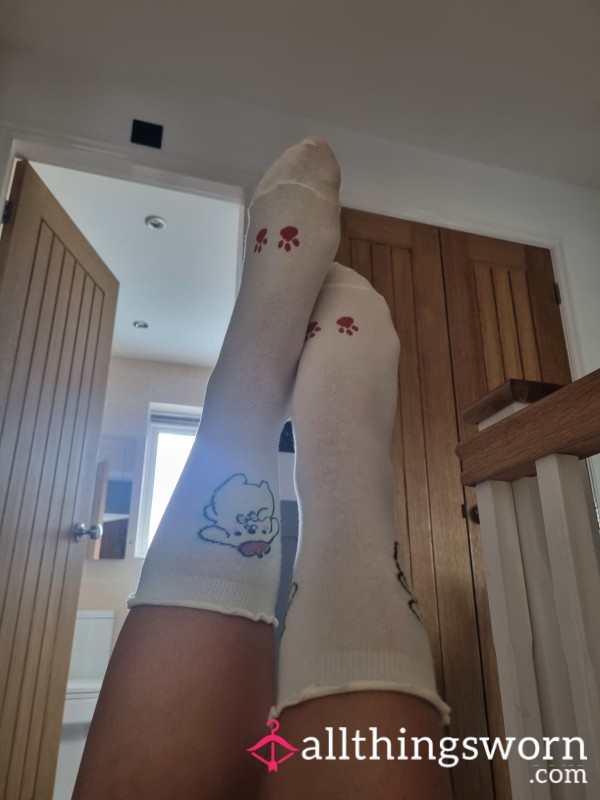 Cute Yellow Cartoon Socks