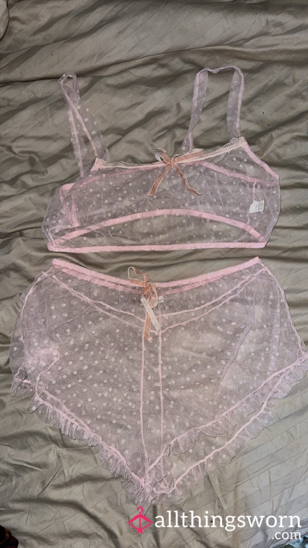 Cutie Pink Mesh Two Piece