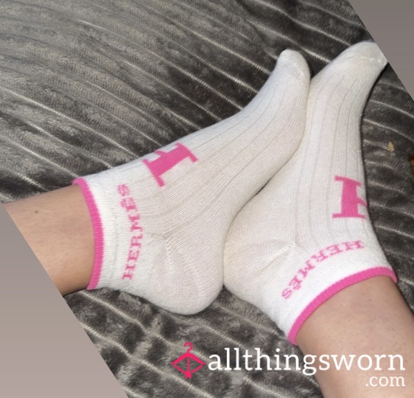 Cuties Baby Pink & White Socks