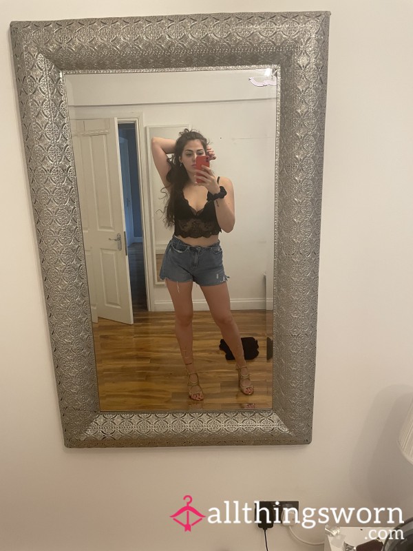 Cycling In The City With Gold Ferragamo Heels