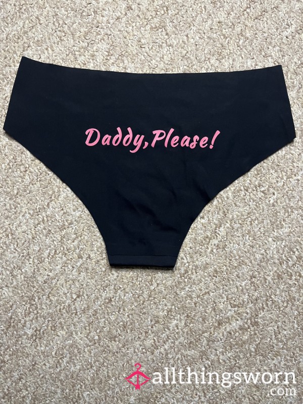 Daddy, Please! Full Back Panties