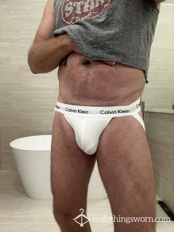 Daddy’s New Gear: CK Jockstrap Medium. Like And I’ll Show You What’s Underneath 😈