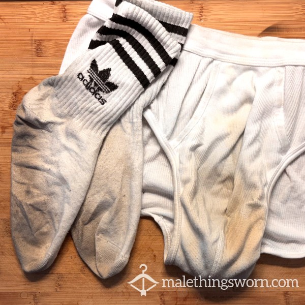 Dad’s Alpha Set: Very Smelly And Dirty Briefs 🩲 And 🧦 Socks