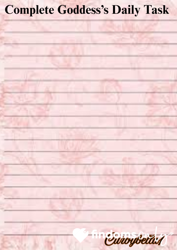 Daily Task Write Some Lines 😈