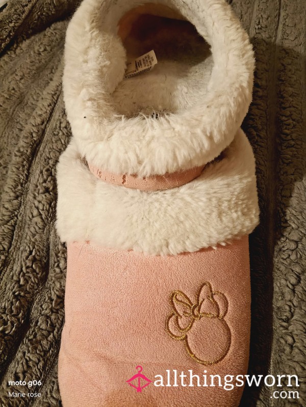 Daily Worn, Stained Disney Slippers