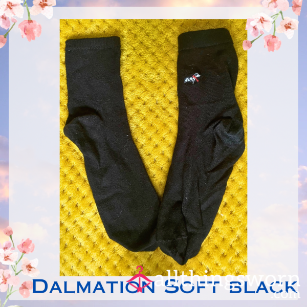 Dalmatian Soft Black Socks 🐕‍🦺 2 Day Wear + 1 Workout Included - £15 😈 Longer Wears And International Shipping Available 🌍