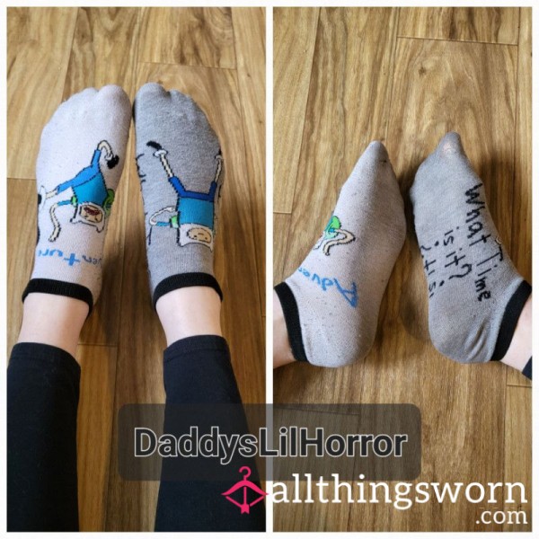Damaged Mismatch Cartoon Socks