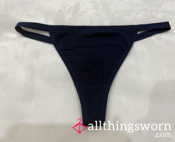 Dark Blue Bikini-style Thong