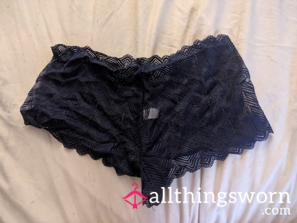 Dark Blue Mesh Panty