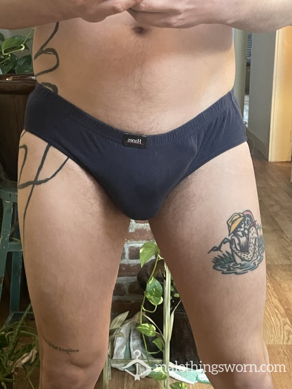 Dark Blue Skimpy Small Hanes Briefs Cotton