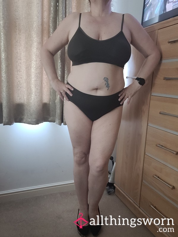 Dark Brown Bra And Knickers