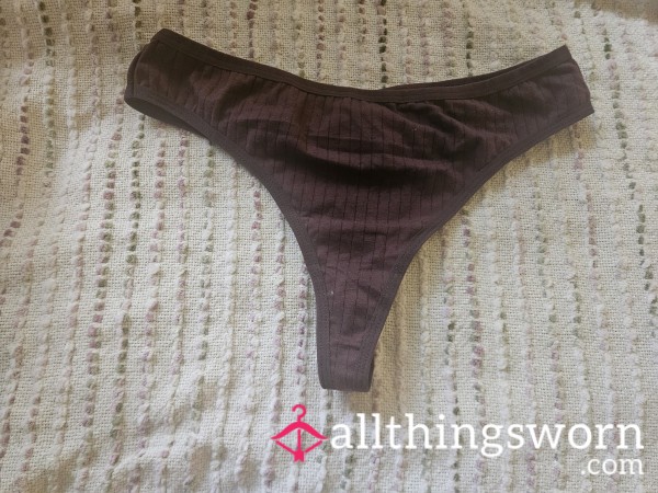 Dark Brown Cotton Thong Extra Large