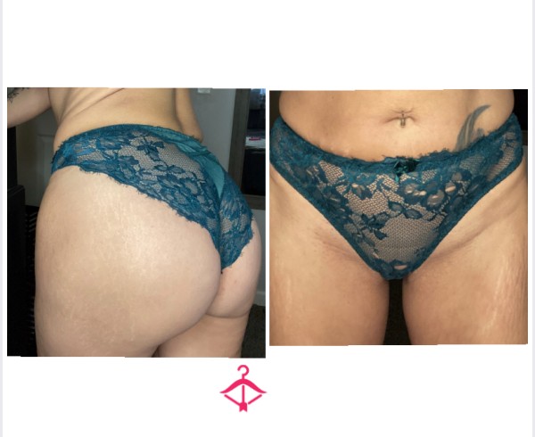 Dark Green Lace Panties