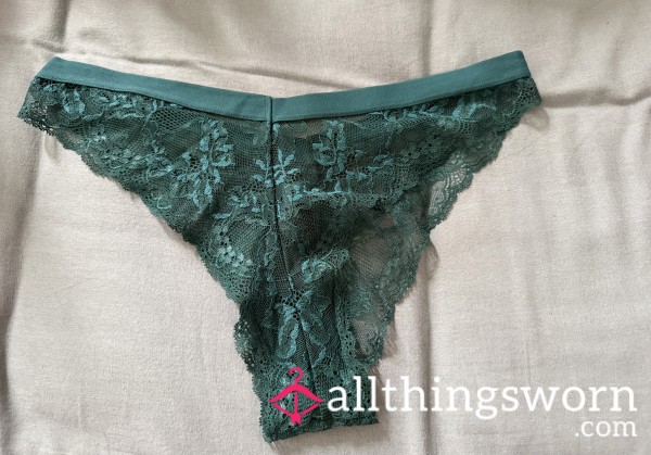 Dark Green Lace Panties