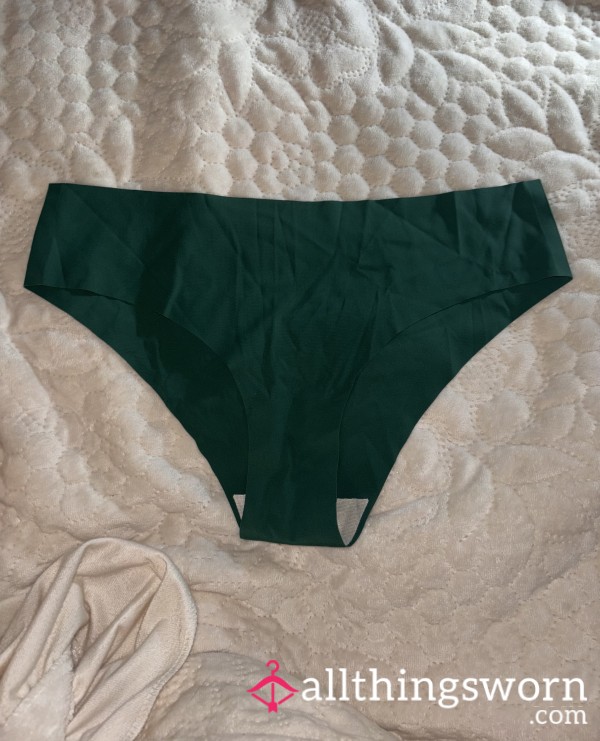 Dark Green Seamless Bikini Panties